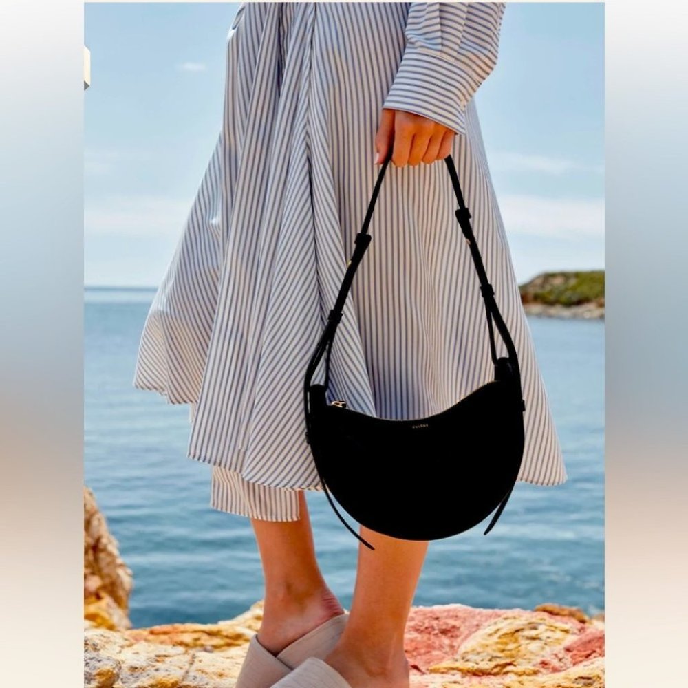 Polene Black Crescent Bag